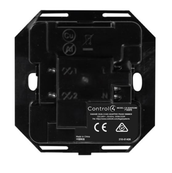 Control4® Square Dual Load Wireless Adaptive Phase Dimmer 1