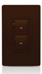Crestron Cameo® Wireless In-Wall ELV Dimmer, 120V-Brown Smooth 1