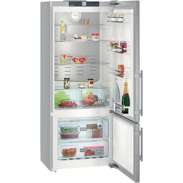 Liebherr 14.6 Cu. Ft. Bottom Freezer Refrigerator-Stainless Steel-1