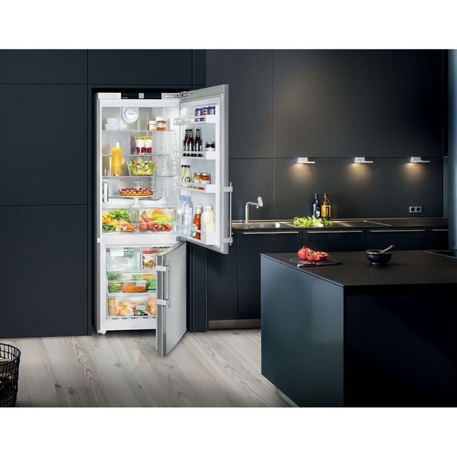 Liebherr 15.9 Cu. Ft. Stainless Steel Bottom Freezer Refrigerator-3