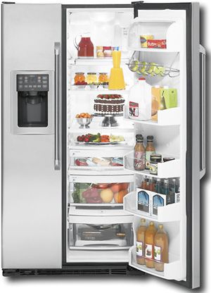 GE Cafe™ ENERGY STAR® 25.4 cu. ft. Side-By-Side Refrigerator with Dispenser