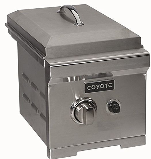 Coyote C Series Natural Gas Built In Side Burner-Stainless Steel 