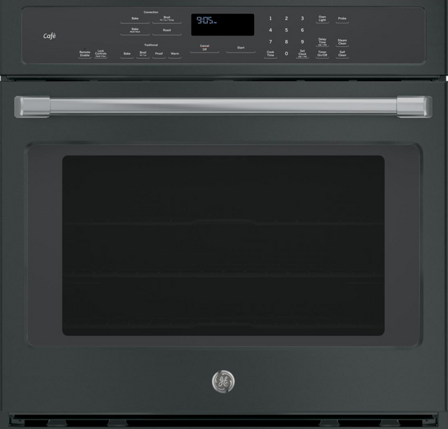 Café™ 30" Electric Built In Single Convection Wall Oven-Black