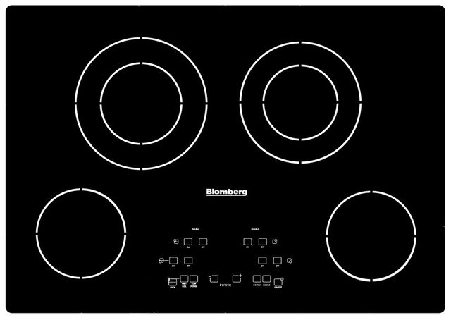 Blomberg® 30" Smooth Top Electric Cooktop-Frameless Black Glass 0