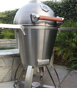 Caliber Pro Kamado Charcoal Grill-Stainless Steel
