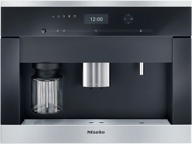 Miele 24" Built In Plumbed Coffee System-Clean Touch Steel