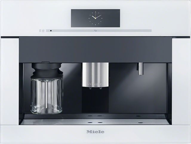 Miele 24" Plumbed Built In Coffee System-Brilliant White 0