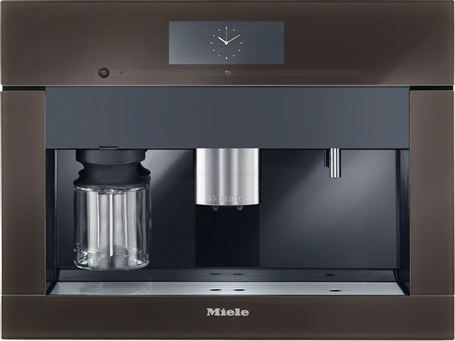 Miele 24" Plumbed Built In Coffee System-Truffle Brown