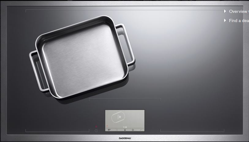 Gaggenau 36" Full Surface Induction Cooktop-Anthricite/Stainless Steel