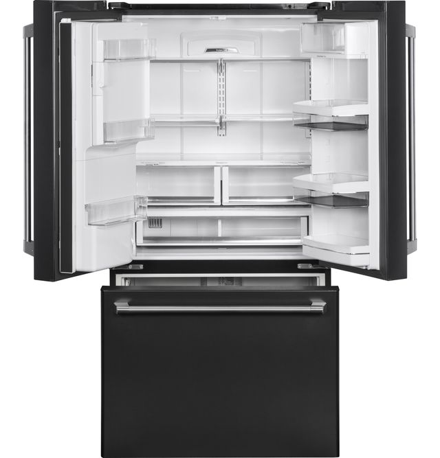 Café™ 22.2 Cu. Ft. Counter-Depth French-Door Refrigerator-Black Slate 1