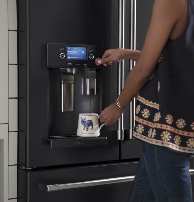 Café™ 22.2 Cu. Ft. Counter-Depth French-Door Refrigerator-Black Slate 7