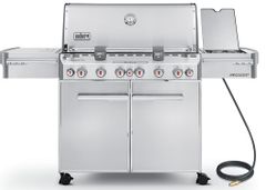 Weber® Summit® S-670™ 74.1" Stainless Steel Natural Gas Grill