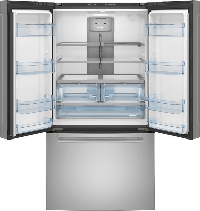 Haier 27.0 Cu. Ft. Fingerprint Resistant Stainless Steel French Door Refrigerator 2