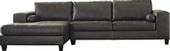 Signature Design by Ashley® Nokomis 2-Piece Charcoal Sectional with Chaise