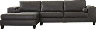 Signature Design by Ashley® Nokomis 2-Piece Charcoal Sectional with Chaise