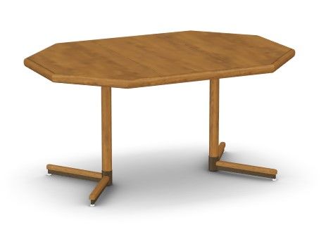 Chromcraft™ Hansford Brown Clipped-Corner Dining Table