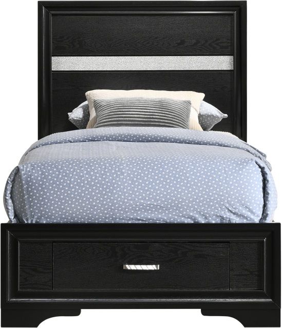 Coaster® Miranda Black Queen Storage Bed 15