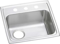Elkay® Celebrity Brushed Satin Stainless Steel Single Bowl Drop-in ADA Kitchen Sink