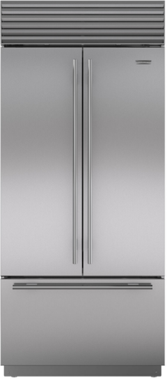 Sub-Zero® 21.0 Cu. Ft. Stainless Steel Built In French Door Refrigerator-BI-36UFD/S/TH