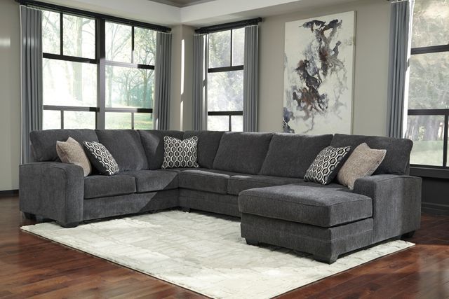 Benchcraft® Tracling Slate 3-Piece Sectional with Chaise-1