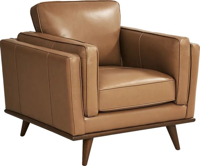 Cassina Court Caramel Leather Chair-0