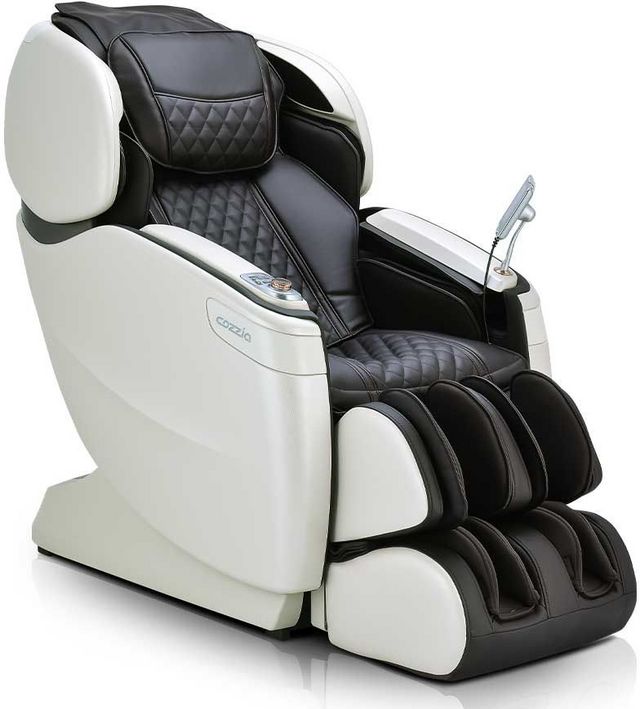 Cozzia® Qi™ SE Espresso/Pearl White Massage Chair