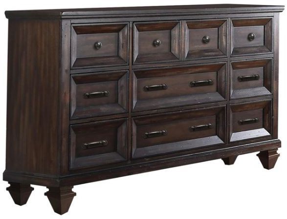 New Classic® Home Furnishings Sevilla 4-Piece Walnut Queen Bedroom Set with Nightstand-4