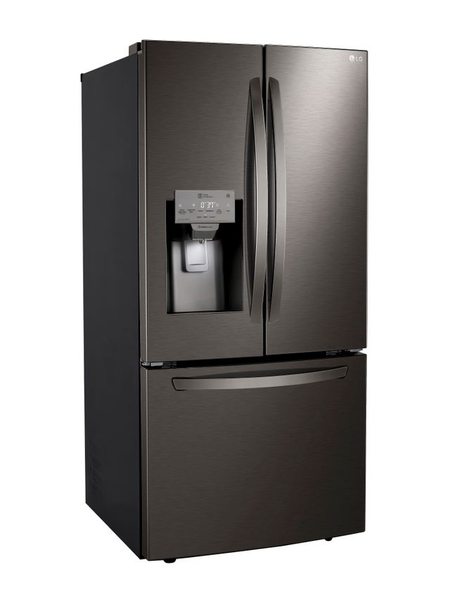 Réfrigérateur à portes françaises de 33 po LG® de 24,5 pi³ - Acier inoxydable noir résistant aux traces de doigts 10