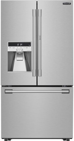 Signature Kitchen Suite 23.5 Cu. Ft. Stainless Steel Counter Depth French Door Refrigerator