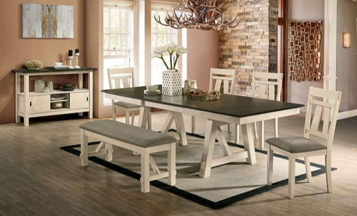 ivory color dining room sets