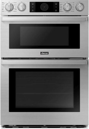 Dacor® Transitional Style 30" Silver Stainless Steel Oven/Micro Combination Electric Wall Oven