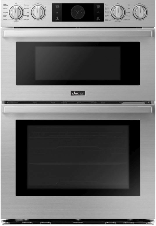 Dacor® Transitional Style 30" Silver Stainless Steel Oven/Micro Combination Electric Wall Oven-0