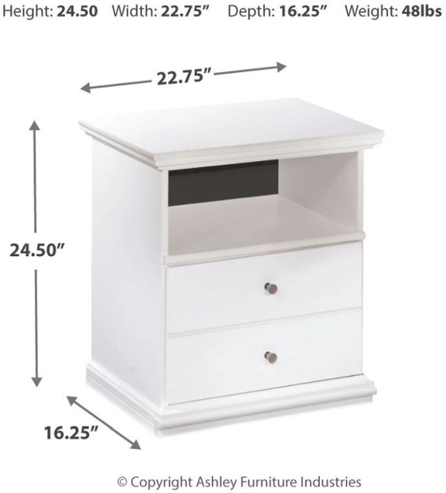 Signature Design by Ashley® Bostwick Shoals White Nightstand 3
