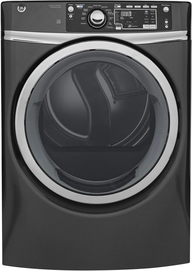 GE® Front Load Gas Dryer-Gray 0