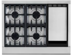 DCS Professional 36" Natural Gas Cooktop-Stainless Steel