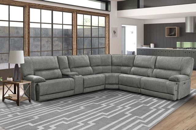 Parker House® Marathon Titanium 6 Piece Sectional Sofa Set 1