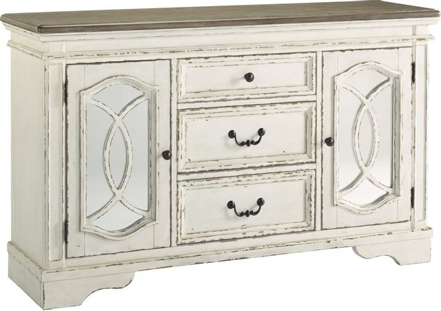 Signature Design by Ashley® Realyn Chipped White Dining Server-0
