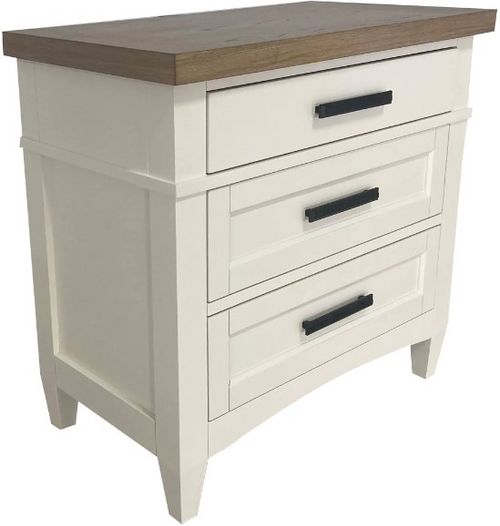 Parker House® Americana Modern Cotton Nightstand with Charging Station