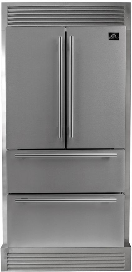 FORNO® Alta Qualita 19.3 Cu. Ft. Stainless Steel French Door Refrigerator 