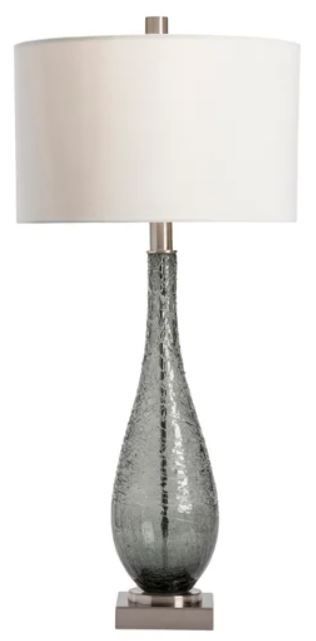 Crestview Collection Saxton Grey Glass Table Lamp-0