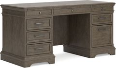 Signature Design by Ashley® Janismore Distressed Weathered Gray Home Office Desk