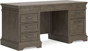Signature Design by Ashley® Janismore Distressed Weathered Gray Office Desk
