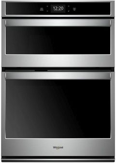 Whirlpool® 27" Fingerprint Resistant Stainless Steel Oven/Micro Combo Electric Wall Oven