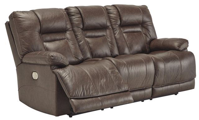 Signature Design by Ashley® Wurstrow 2-Piece Umber Living Room Set with Power Reclining Sofa-1