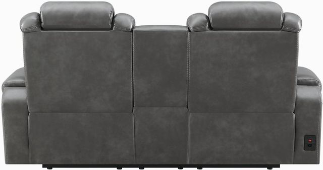 Coaster® Korbach 2-Piece Charcoal Power Headrest Reclining Living Room Set 4
