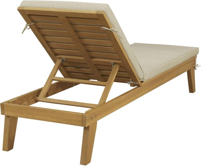 Signature Design by Ashley® Byron Bay Light Brown Outdoor Chaise Lounge Chair-3