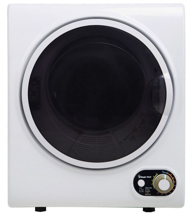 Magic Chef® 1.5 Cu. Ft. White Compact Electric Dryer