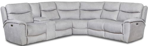 Southern Motion™ Ovation 6-Piece Tween Power Headrest Reclining Sectional with Hidden Storage and Wireless Charging Set