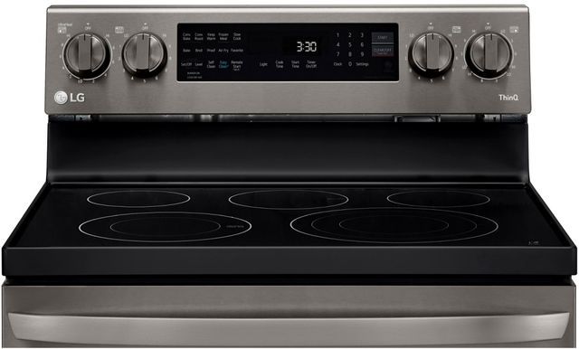 LG 30" PrintProof™ Black Stainless Steel Electric Convection Smart Range with Air Fry 6