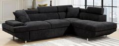 Furniture of America® Foreman 2 Piece Black Sectional